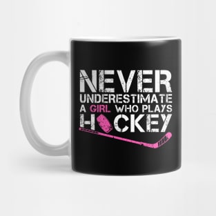 Funny Ice Hockey Player For Women Girls Hockey Lovers Mug